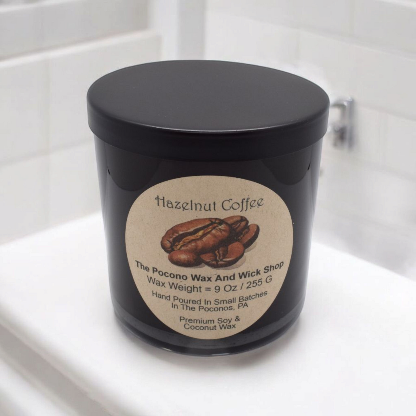 9 Oz Hazelnut Coffee Soy/Coconut Candle