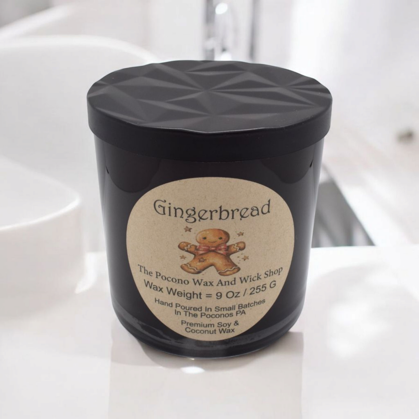 9 Oz Gingerbread Soy/Coconut Candle