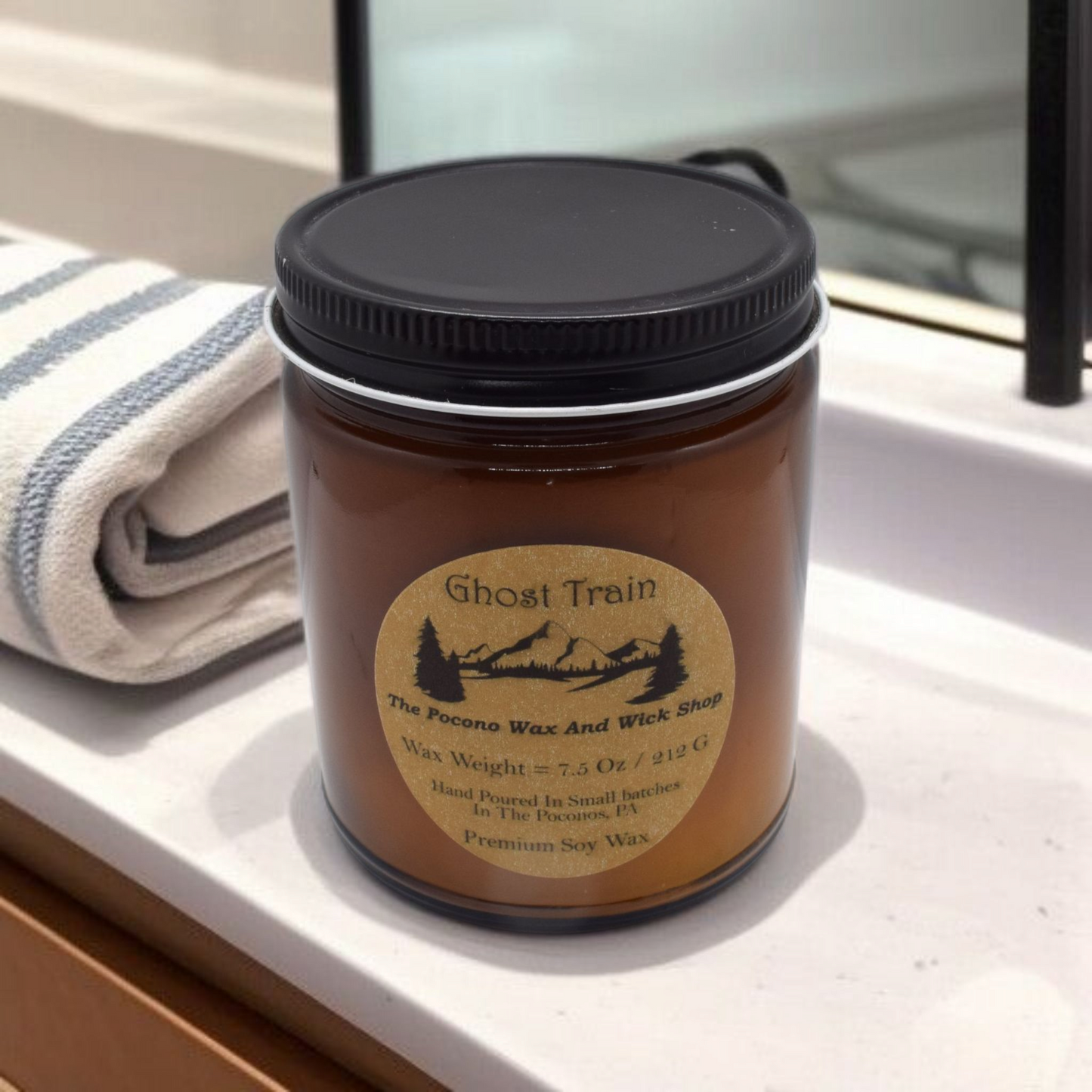 7.5 Oz Ghost Train Soy/Coconut Candle