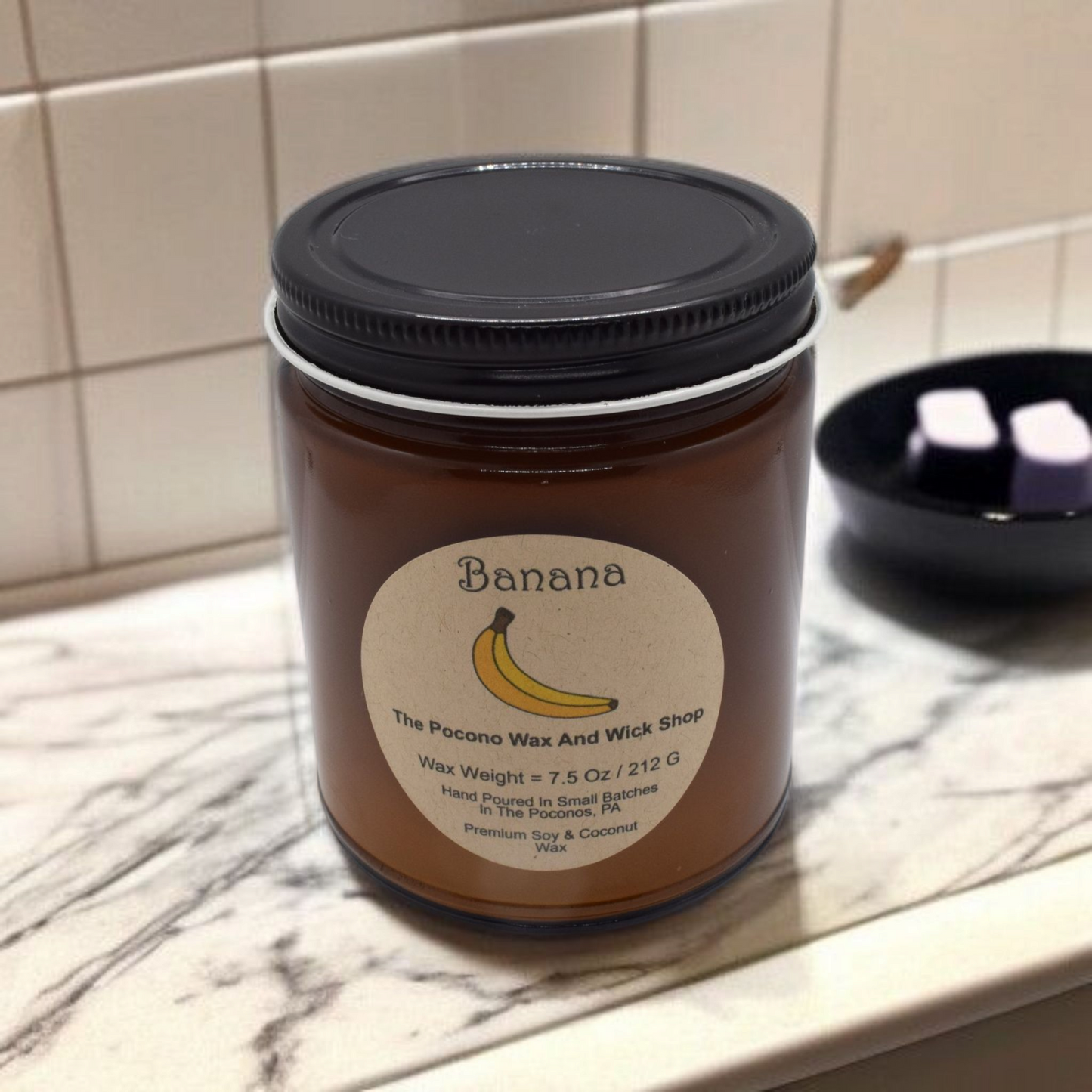 7.5 Oz Banana Soy/Coconut Candle
