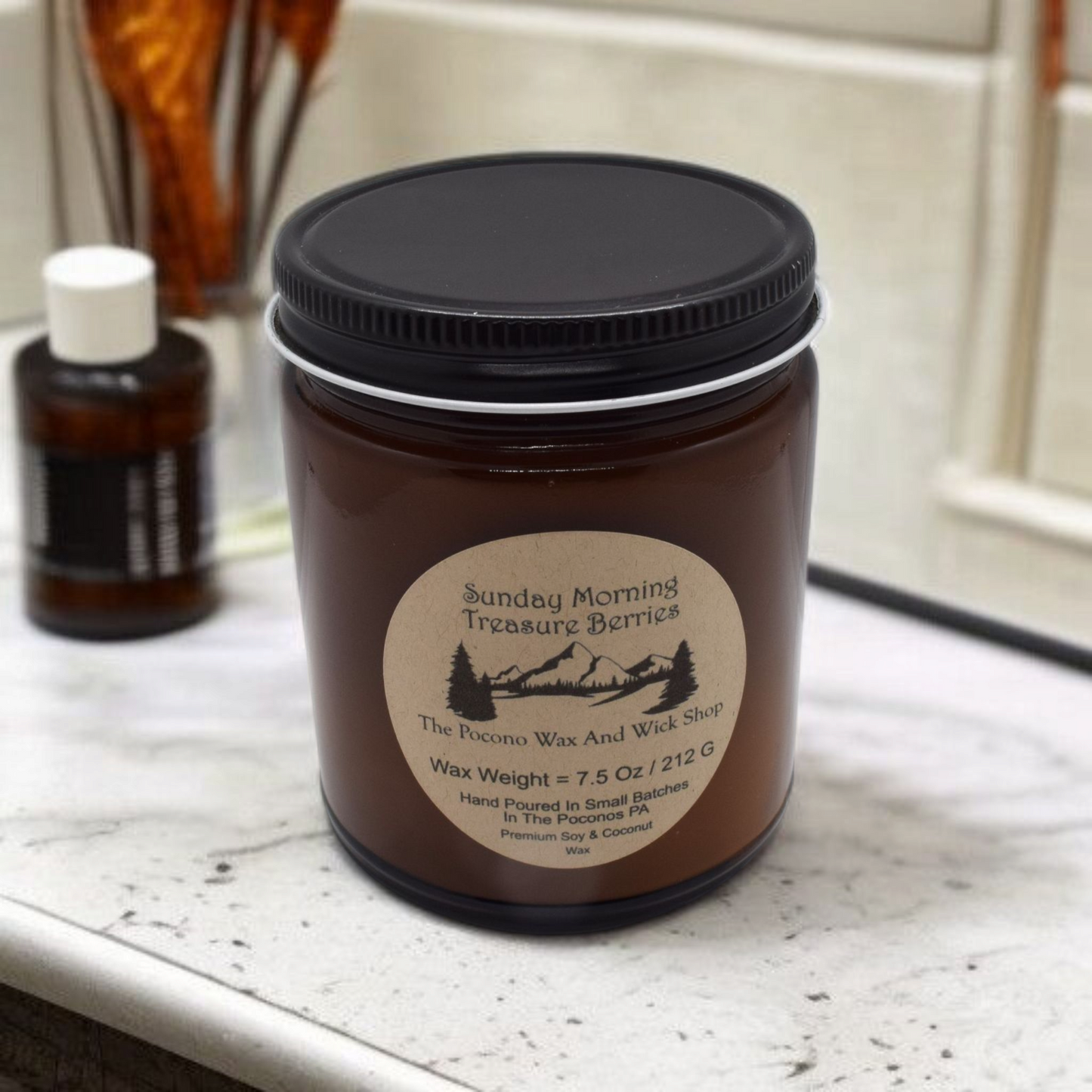 7.5 Oz Sunday Morning Treasure Berries Soy/Coconut Candle