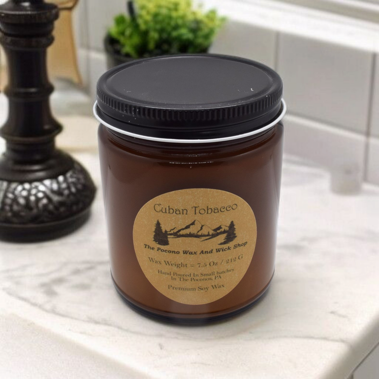 7.5 Oz Cuban Tobacco Soy/Coconut Candle