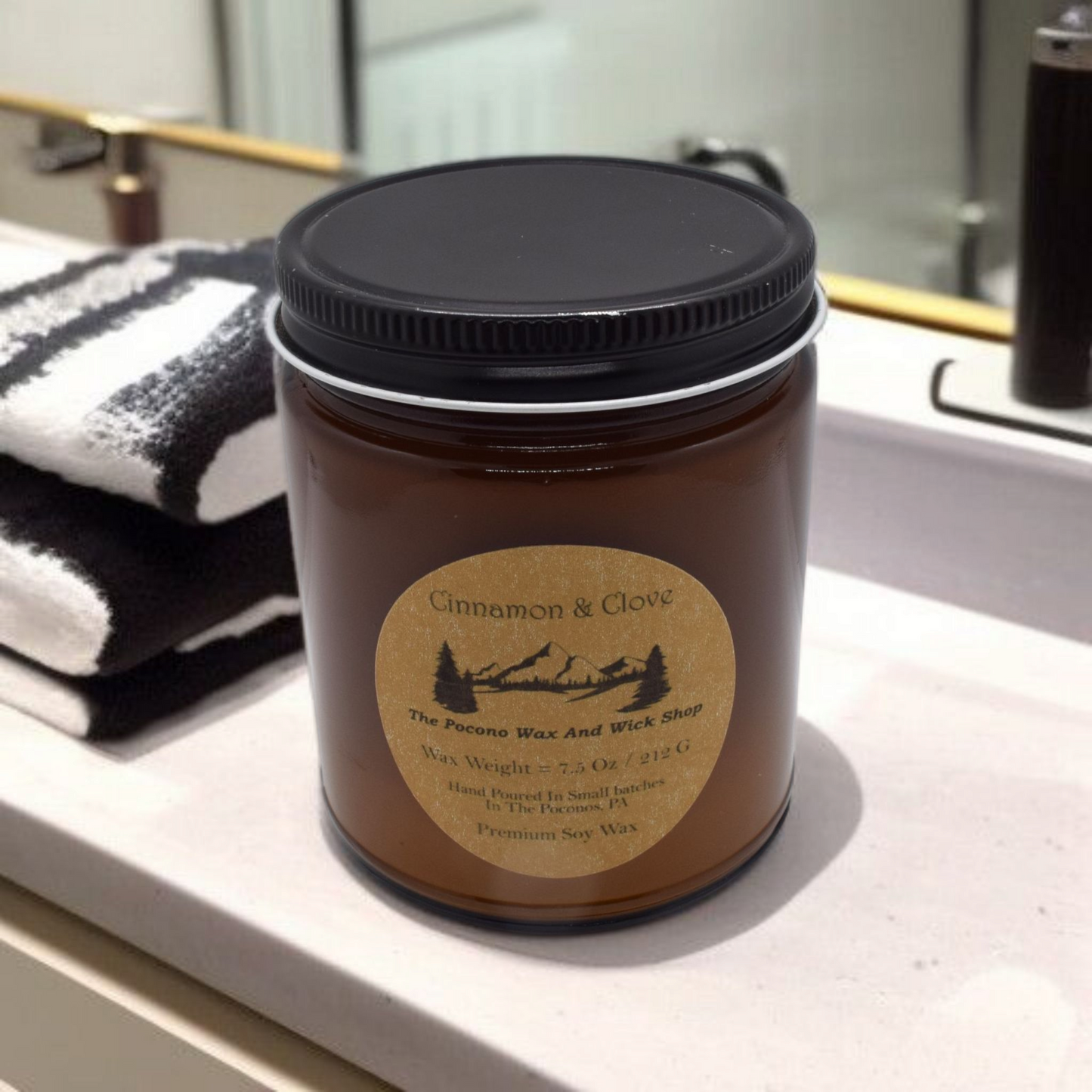 7.5 Oz Cinnamon & Clove Soy/Coconut Candle