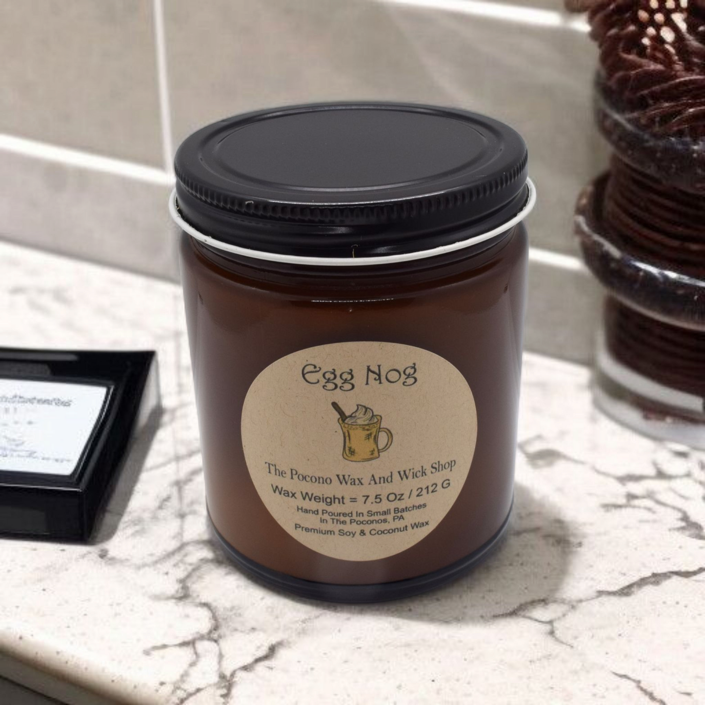 7.5 Oz Eggnog Soy/Coconut Candle