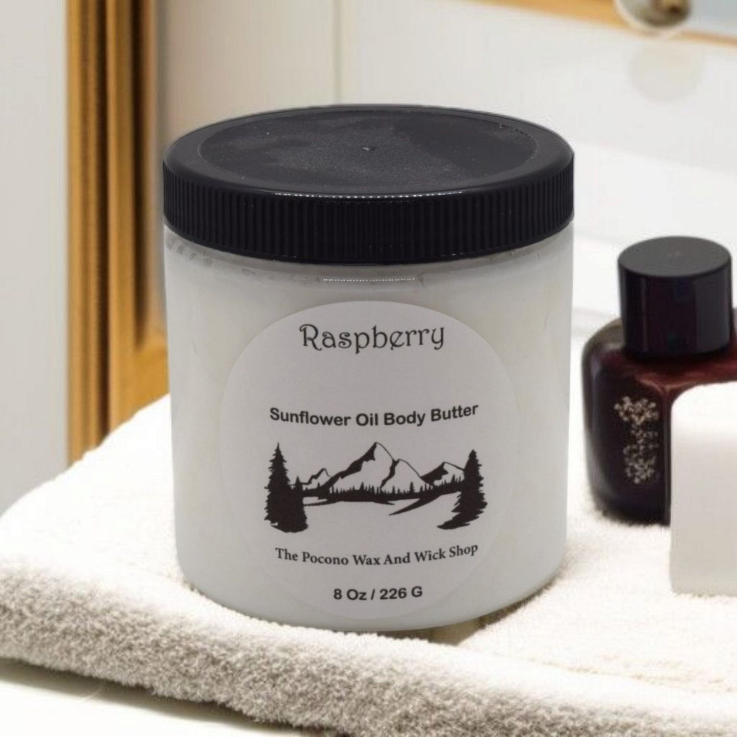 8 Oz Raspberry Sunflower Oil Body Butter