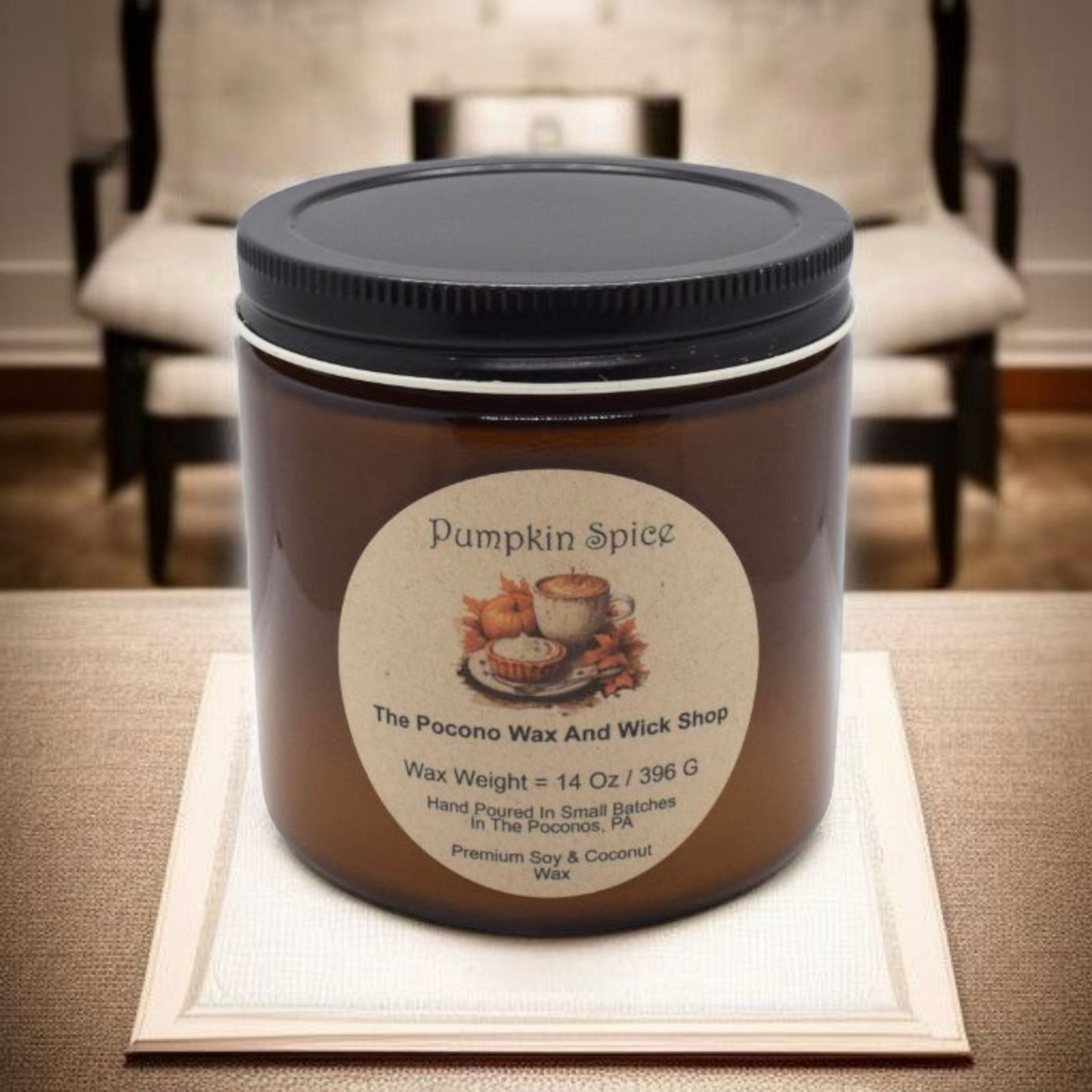 14 Oz Pumpkin Spice Soy/Coconut Candle