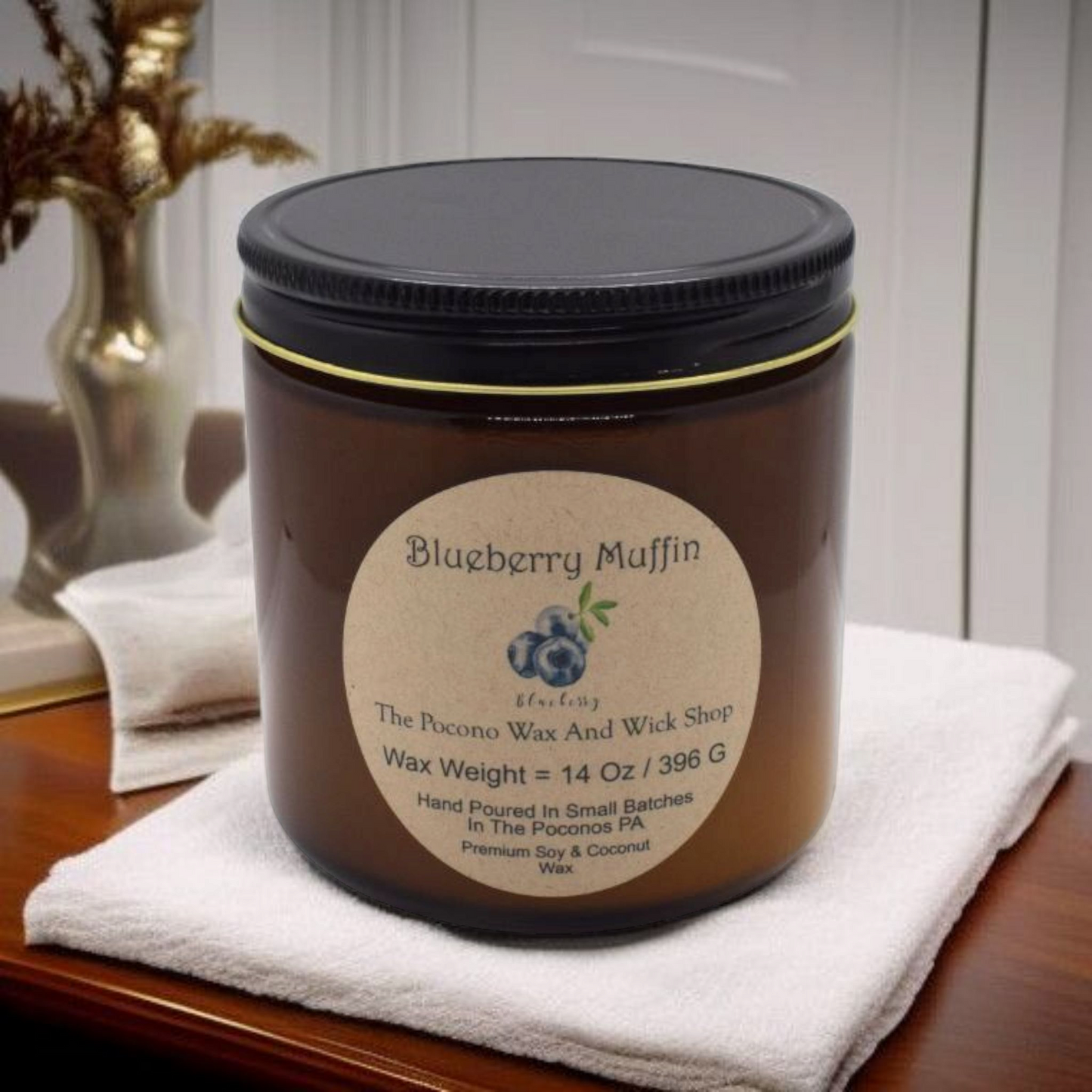 14 Oz Blueberry Muffin Soy/Coconut Candle