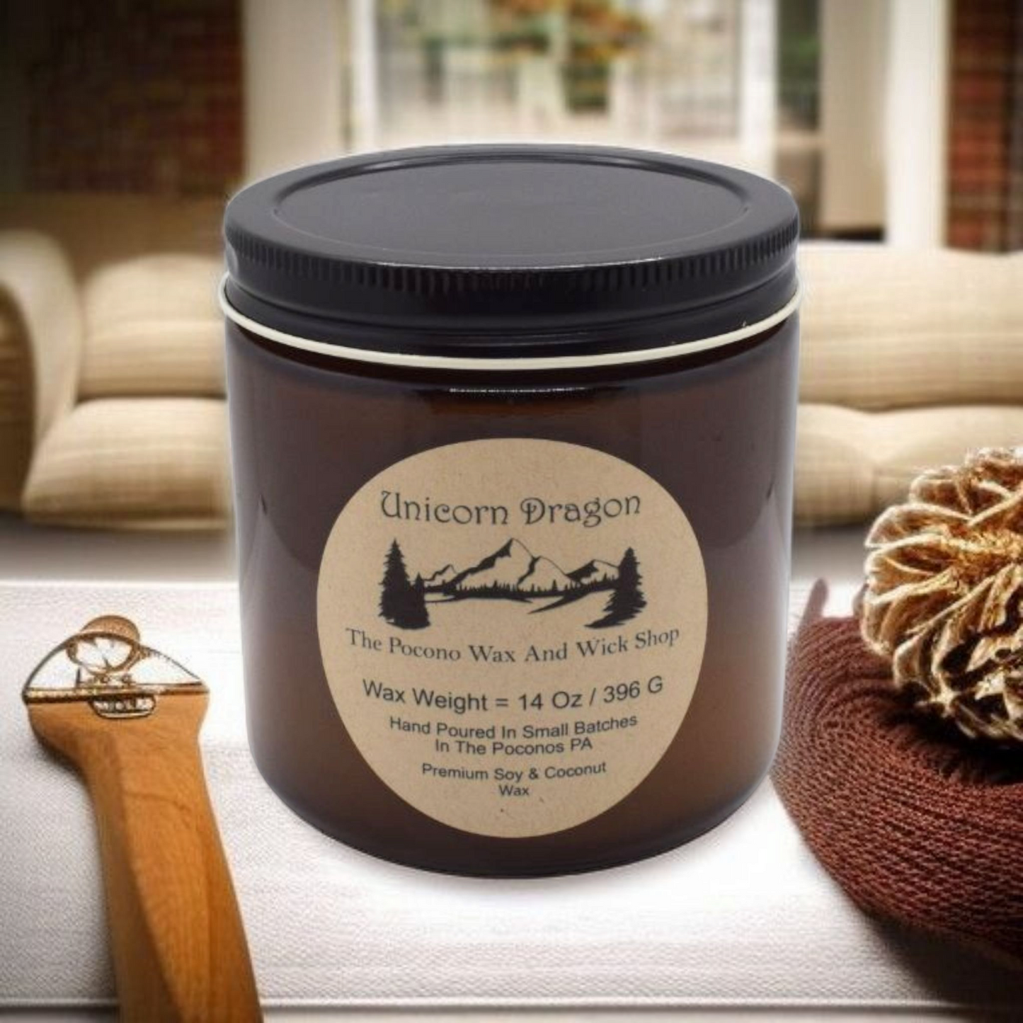 14 Oz Unicorn Dragon Soy/Coconut Candle