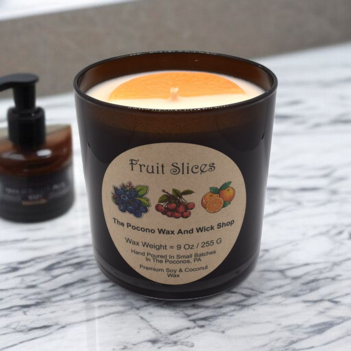 9 Oz Fruit Slices Soy/Coconut Candle