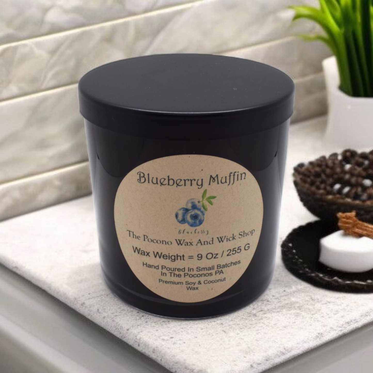 9 Oz Blueberry Muffin Soy/Coconut Candle