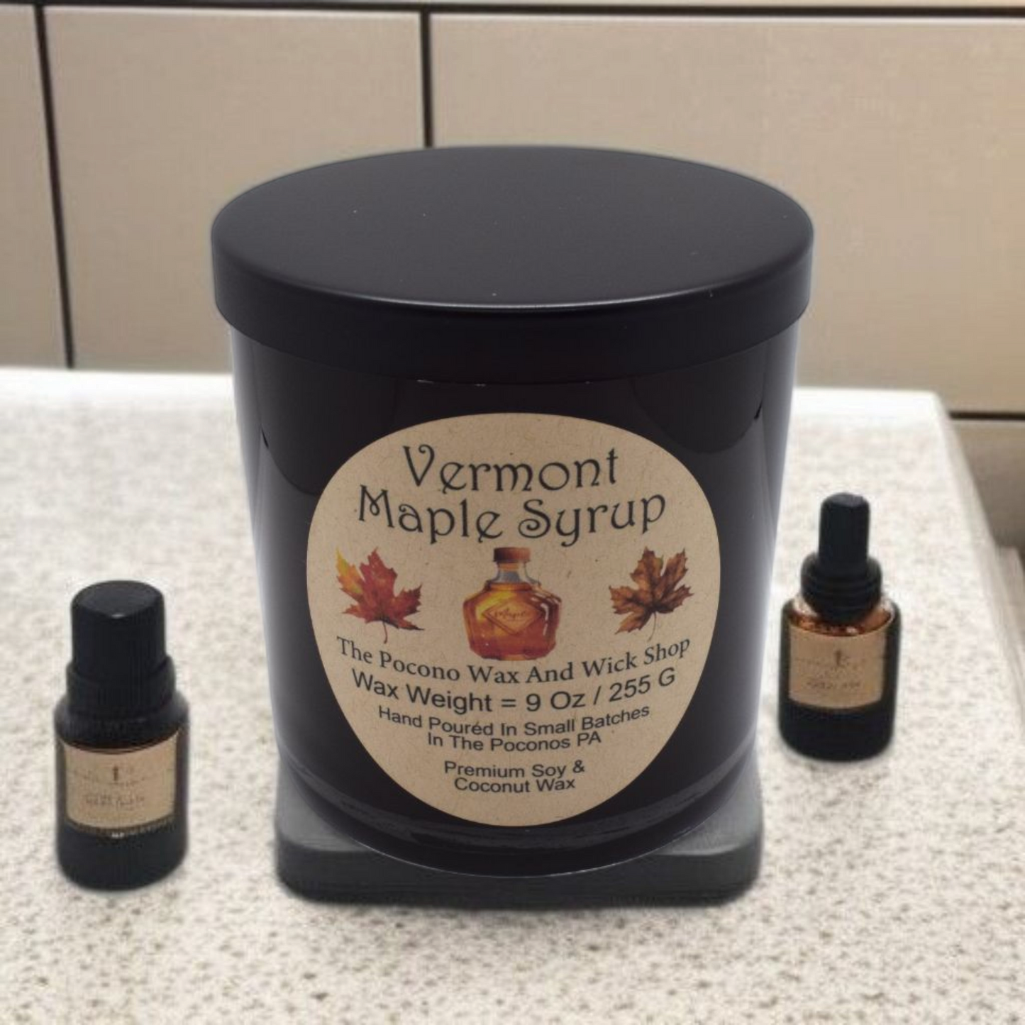 9 Oz Vermont Maple Syrup Soy/Coconut Candle