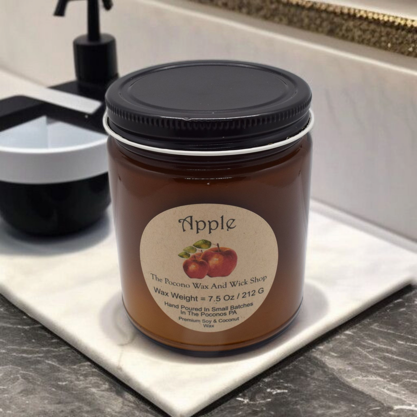 7.5 Oz Apple Soy/Coconut Candle