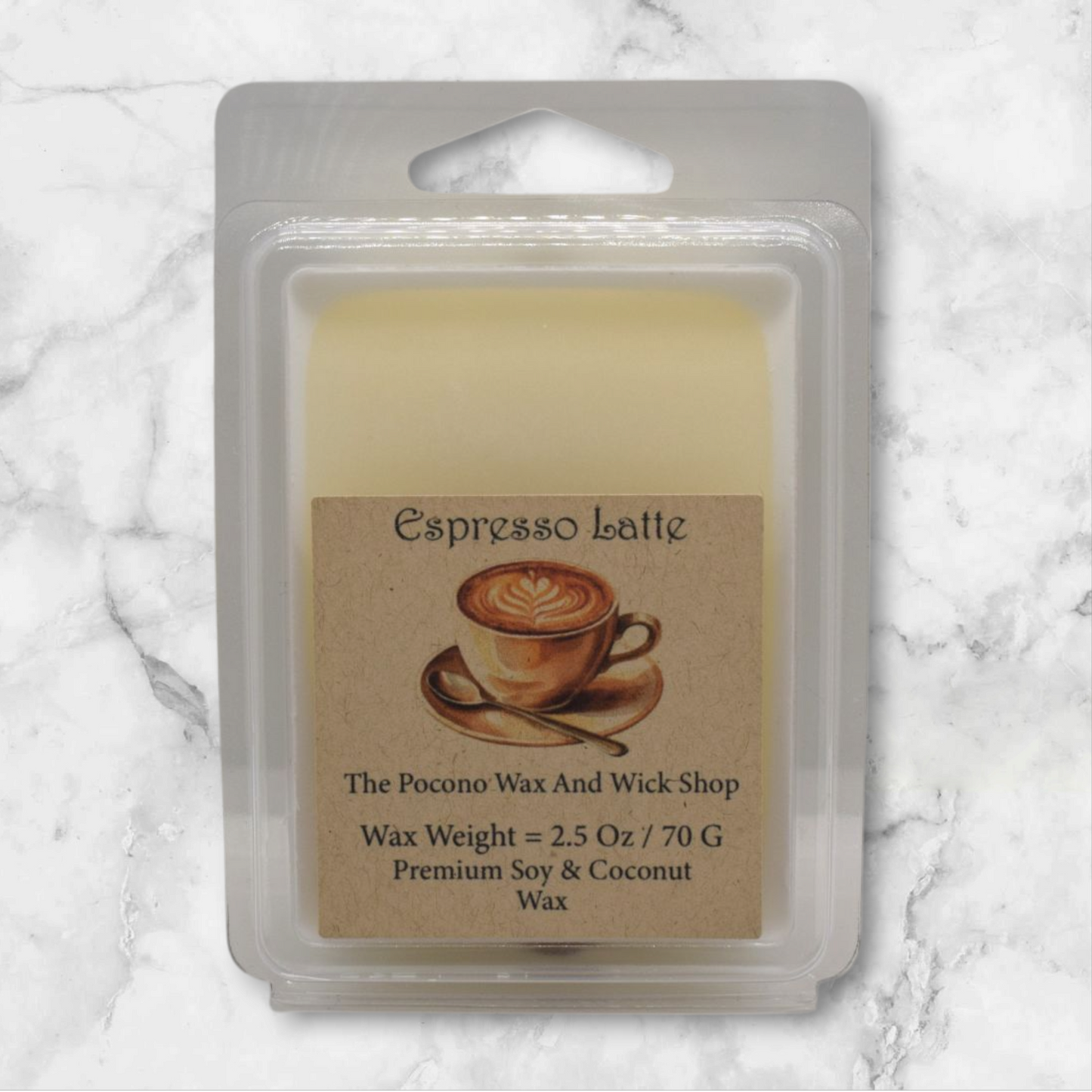 2.50 Oz Espresso Latte Soy/Coconut Wax Melt