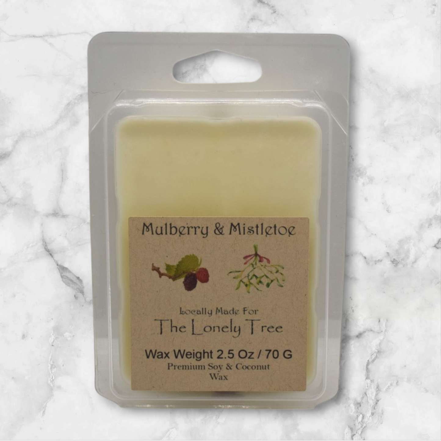 2.50 Oz Mulberry & Mistletoe Soy/Coconut Wax Melt