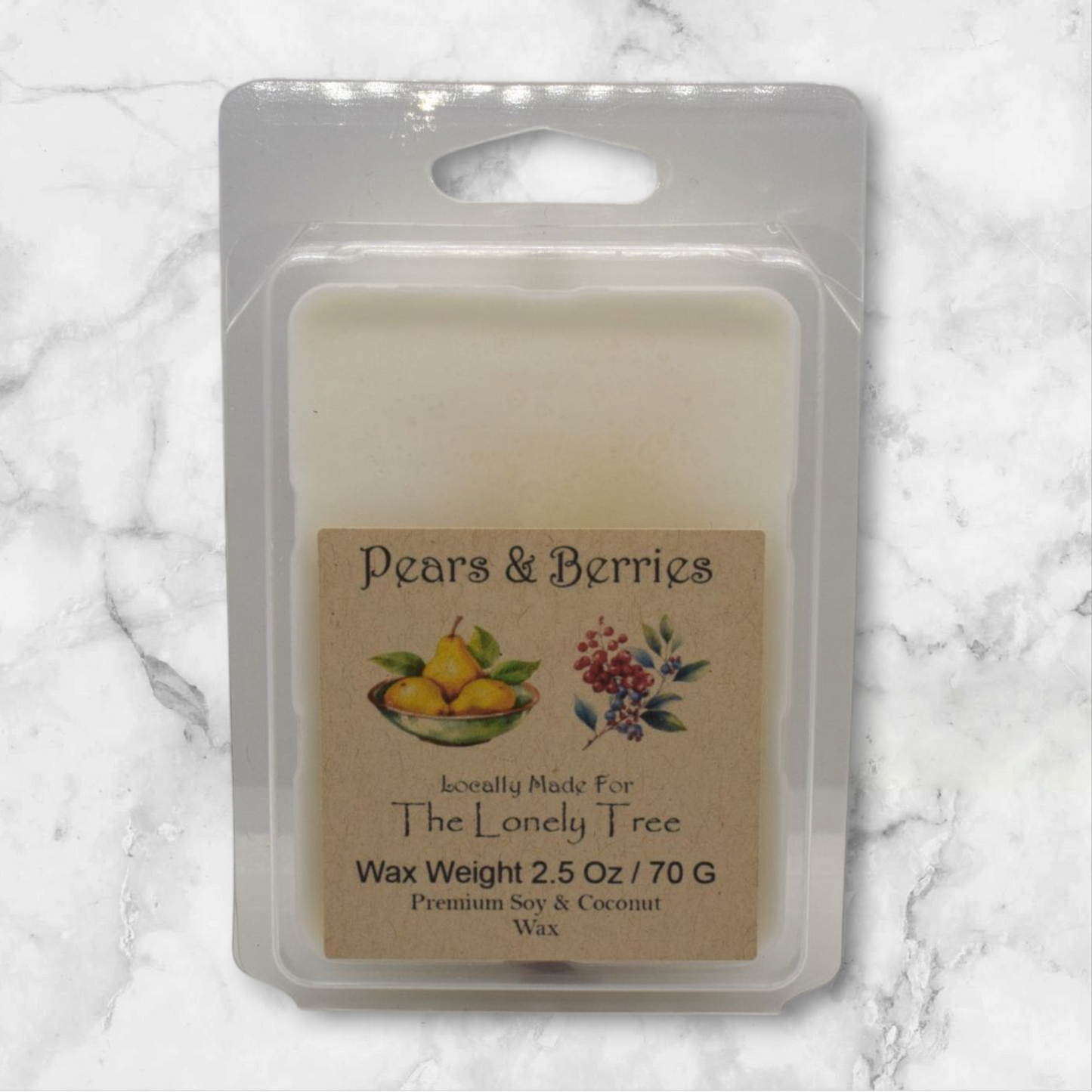 2.50 Oz Pears & Berries Soy/Coconut Wax Melt