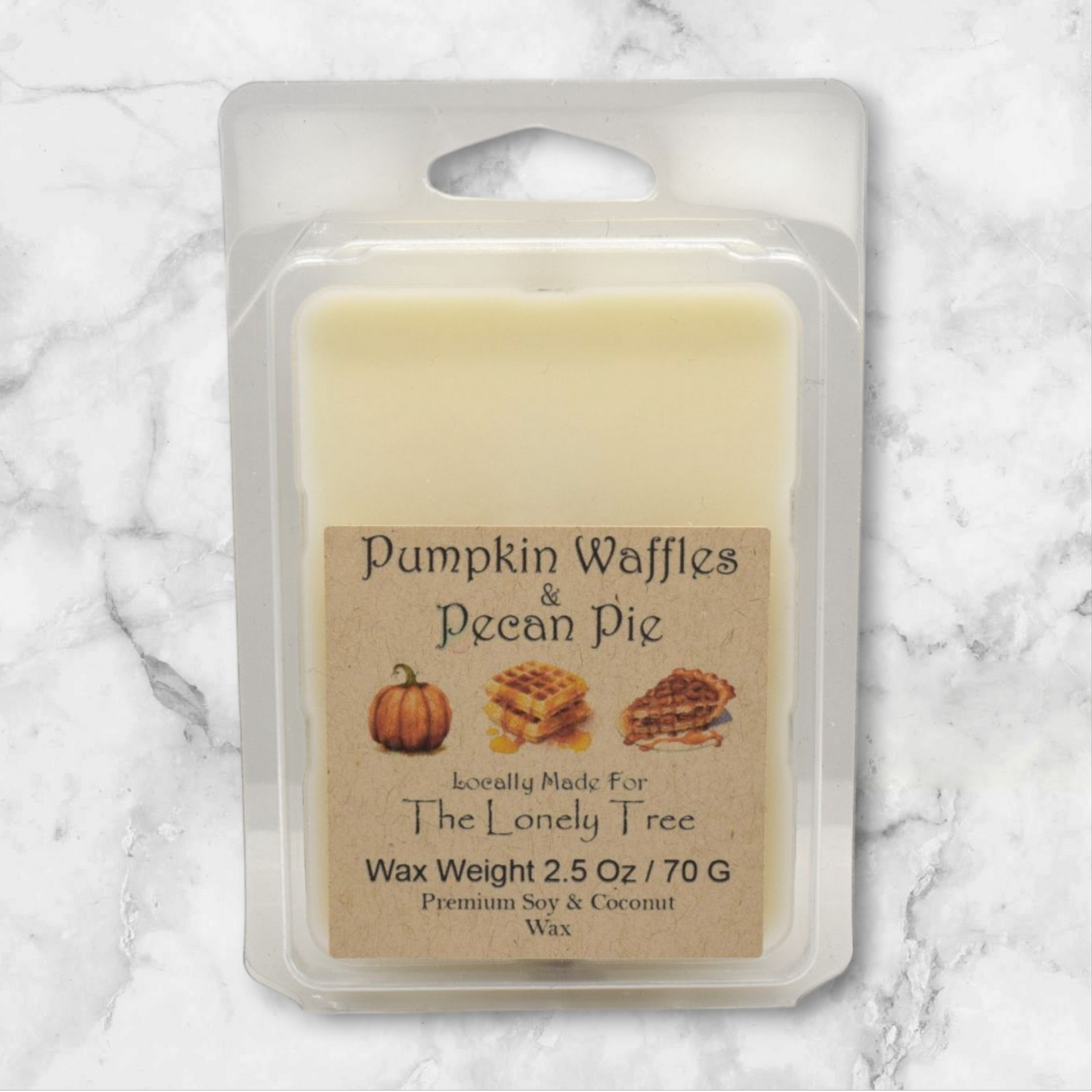 2.50 Oz Pumpkin, Pecans & waffles Soy/Coconut Wax Melt