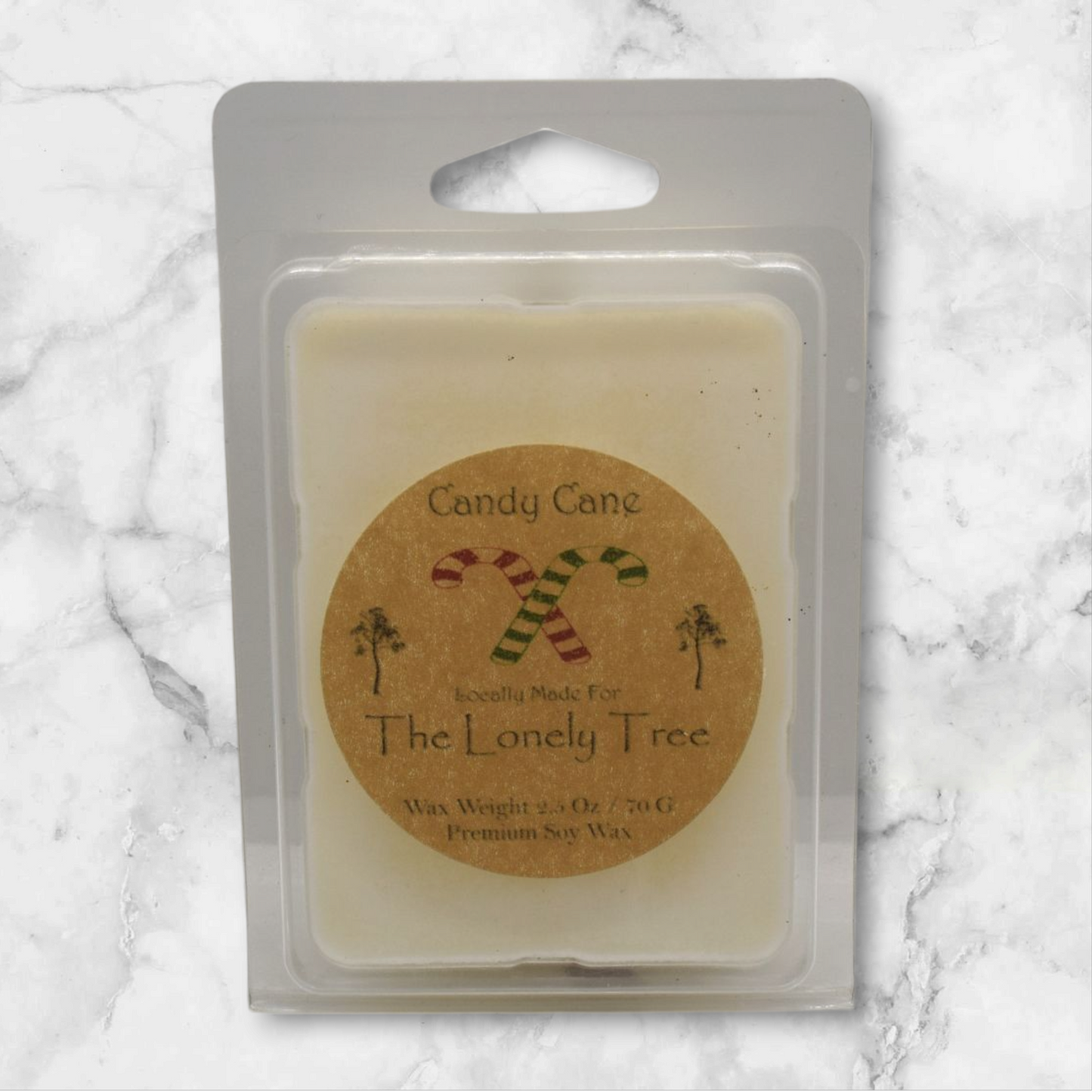 2.50 Oz Candy Cane Soy/Coconut Wax Melt