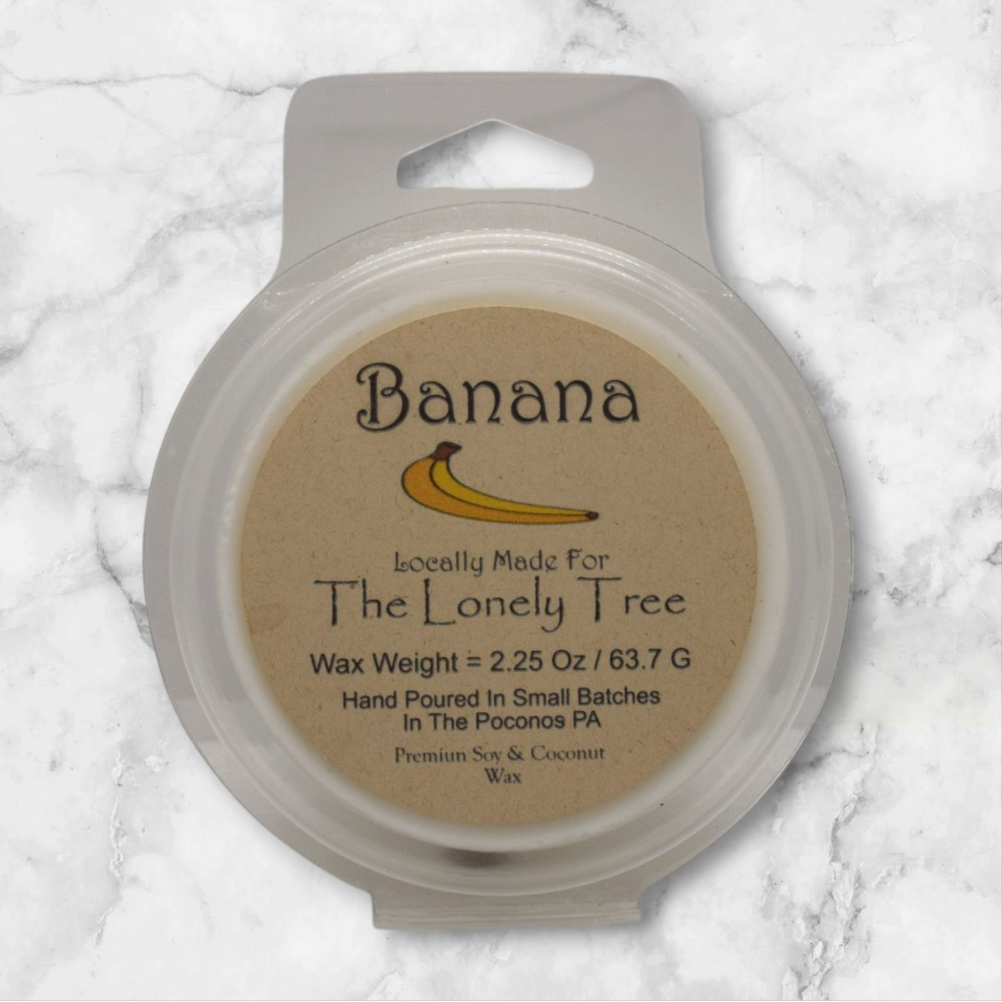 2.25 Oz Banana Soy/Coconut Wax Melt
