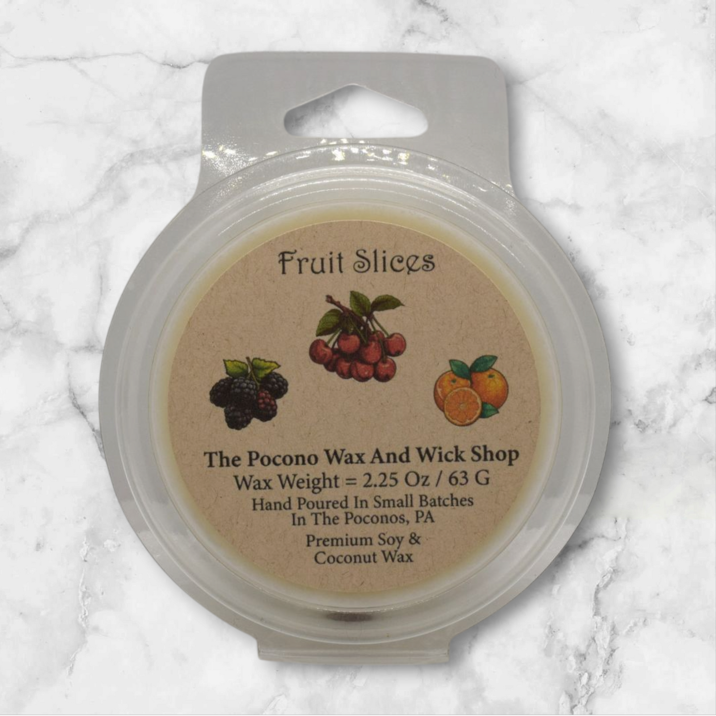 2.25 Oz Fruit Slices Soy/Coconut Wax Melt