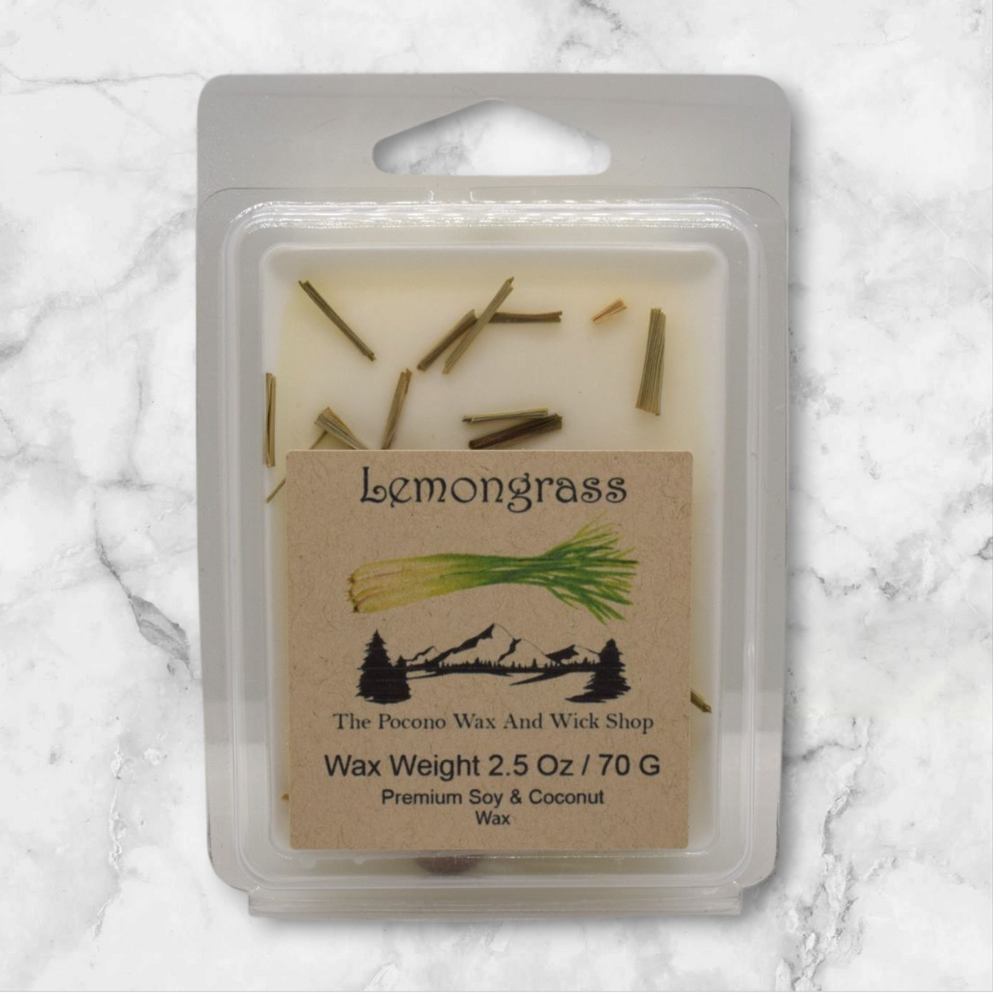 2.50 Oz Lemongrass Soy/Coconut Wax Melt