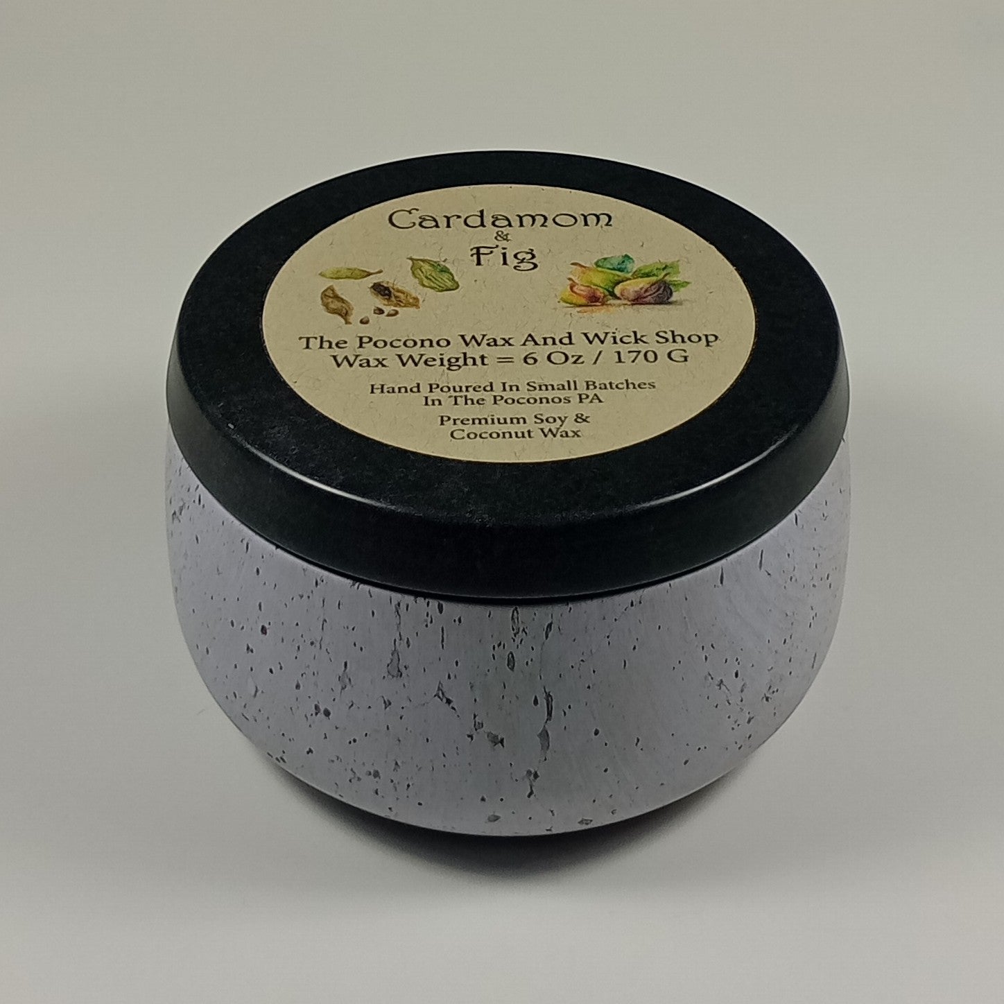 6 Oz Specialty Tin Candle