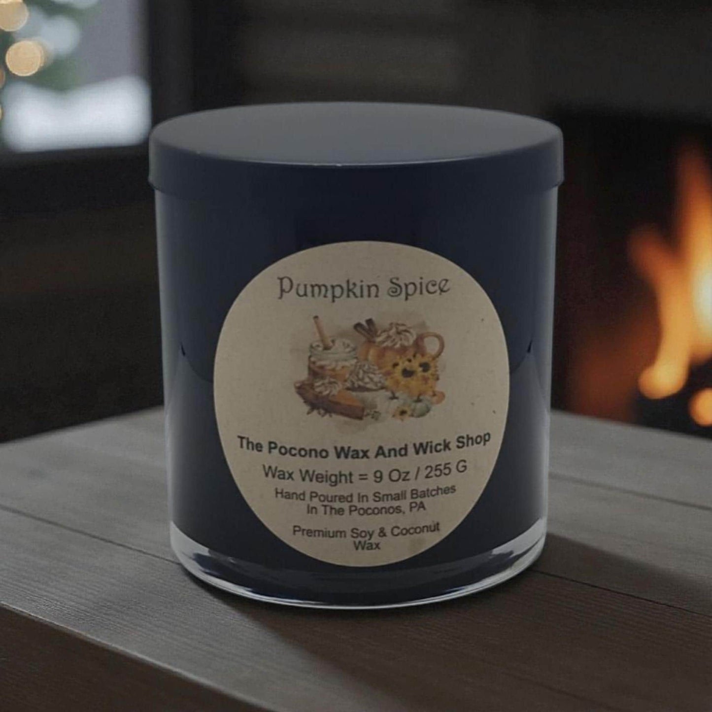 Pumpkin Spice Scented, Soy, Coconut, 9 Oz, Handmade, Christmas