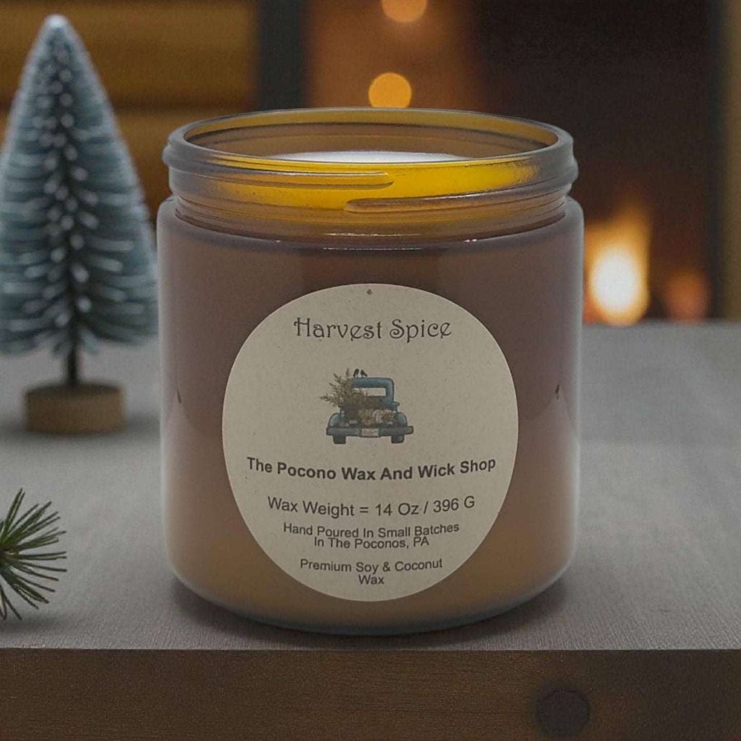 Harvest Spice Scented, Oak, Soy Candle, Wax Melts, Soy, Gift, Christmas