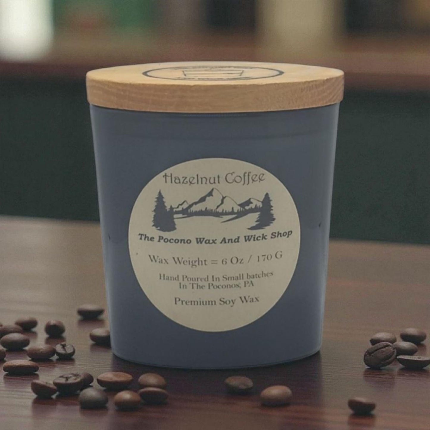 Hazelnut Coffee Scented Candle, Soy, Wax Melts, Container Candles, Home And Living