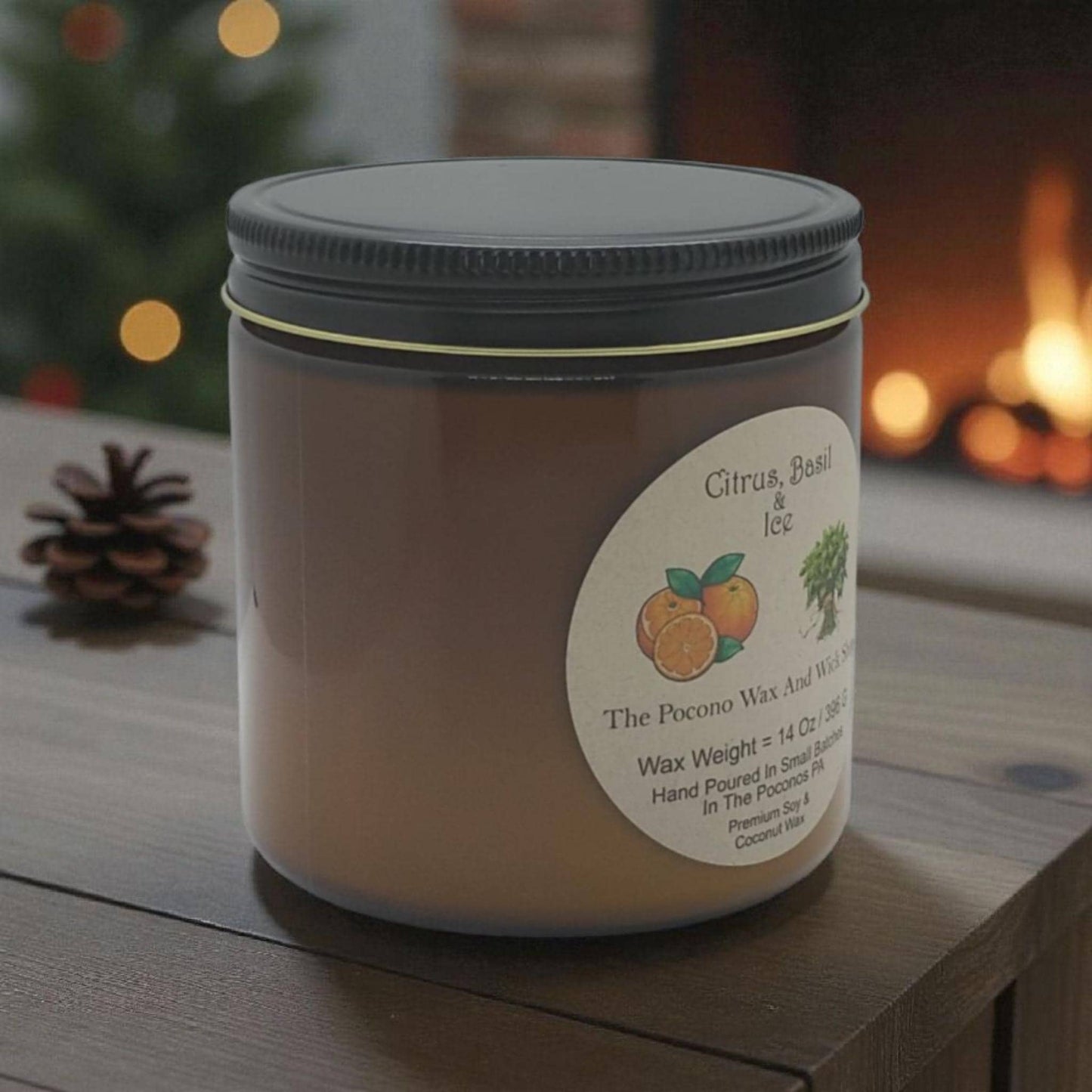 Citrus, Basil, Scented, Soy Candle, Wax Melts, Soy, Gift