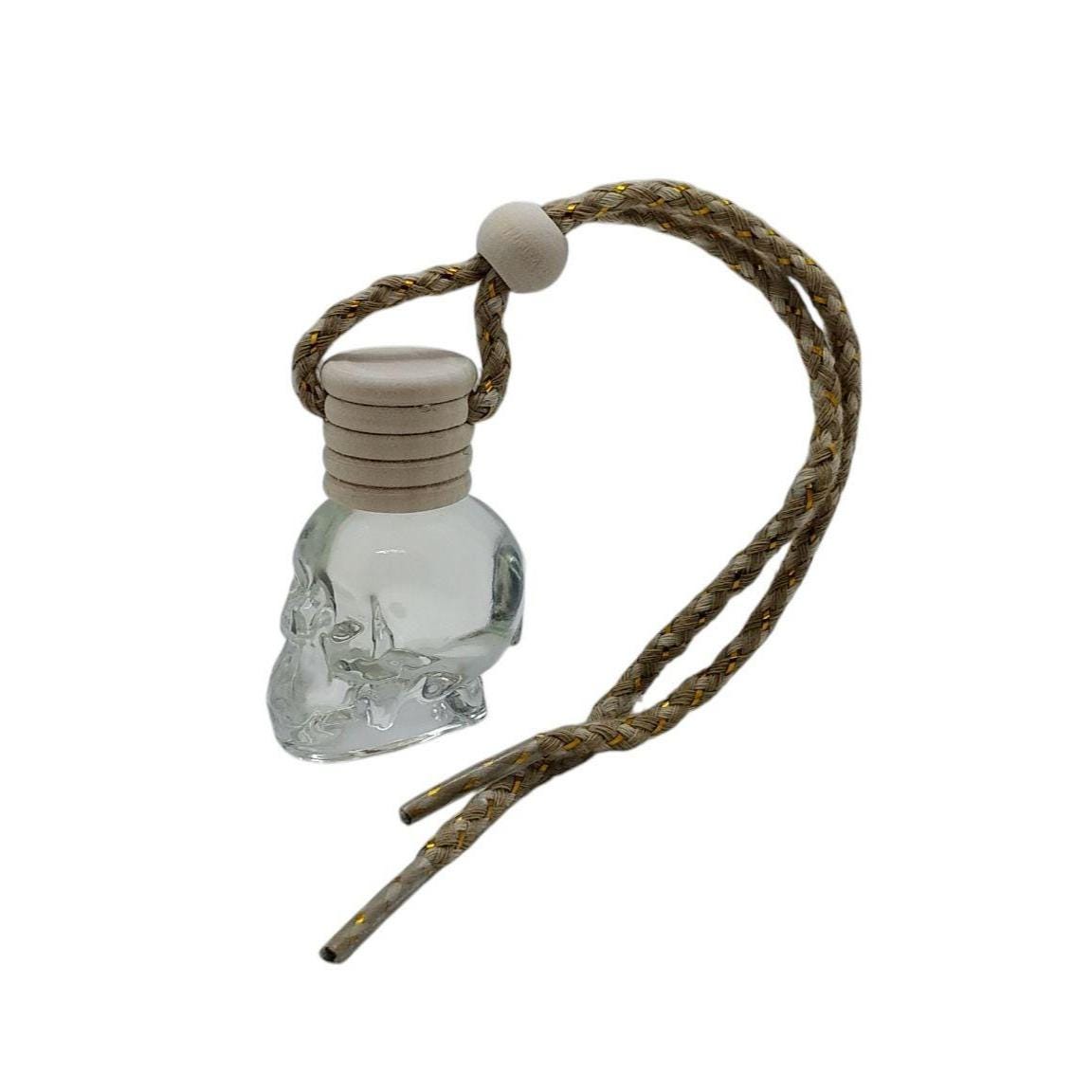 Car Air Freshener, Diffuser, Peppermint, Candy Cane, Glass Bottle