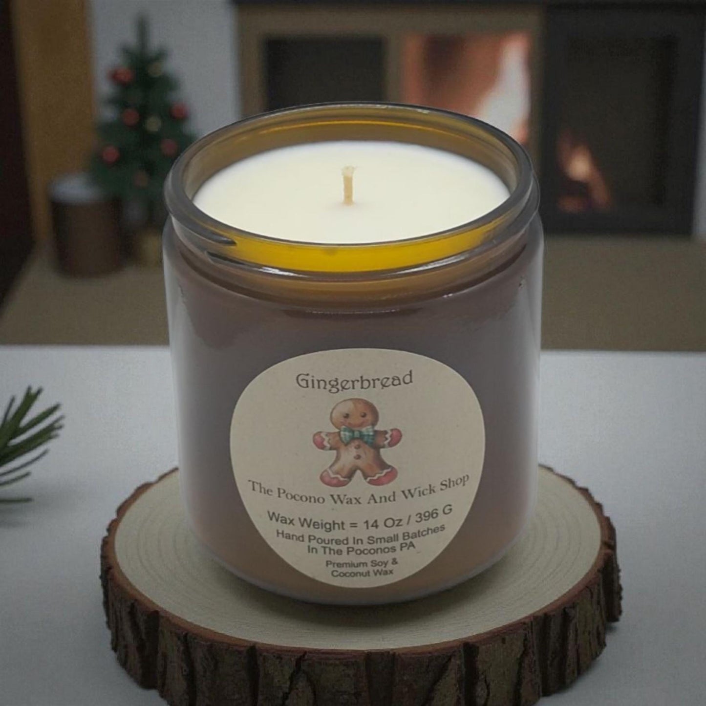 Gingerbread Scented, Oak, Soy Candle, Wax Melts, Soy, Gift, Christmas