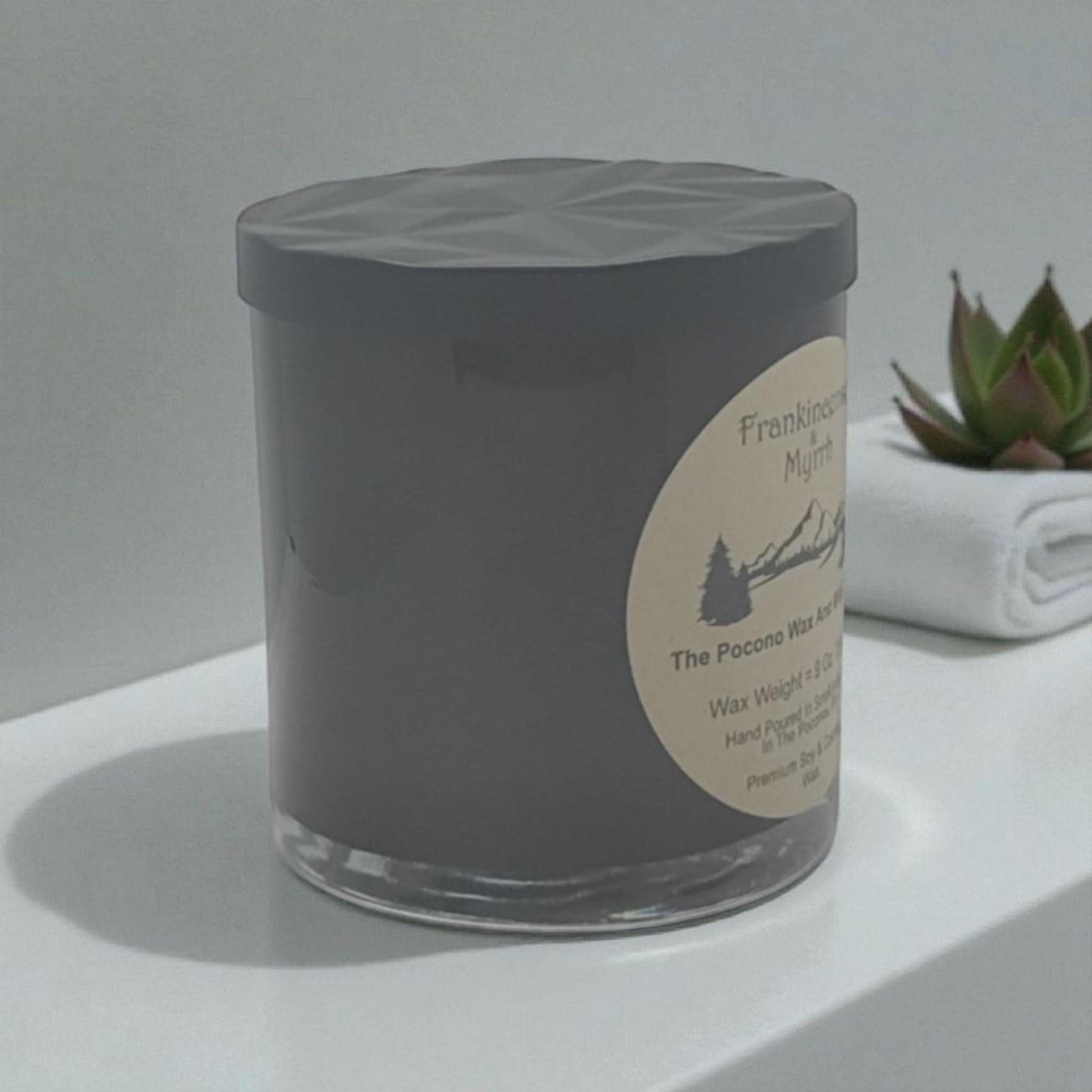 Frankincense And Myrrh Scented, Soy, Coconut, 9 Oz, Handmade, Christmas Gift