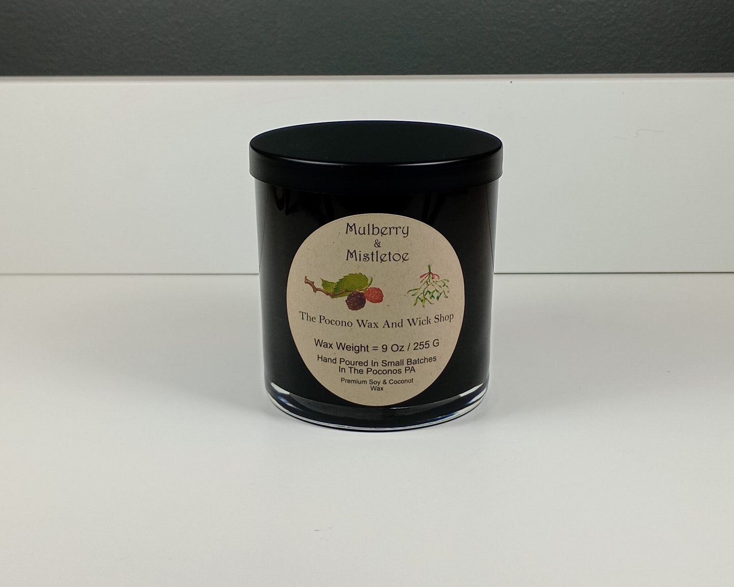 9 Oz Mulberry & Mistletoe Soy/Coconut Candle