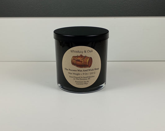 9 Oz Whiskey & Oak Soy/Coconut Candle