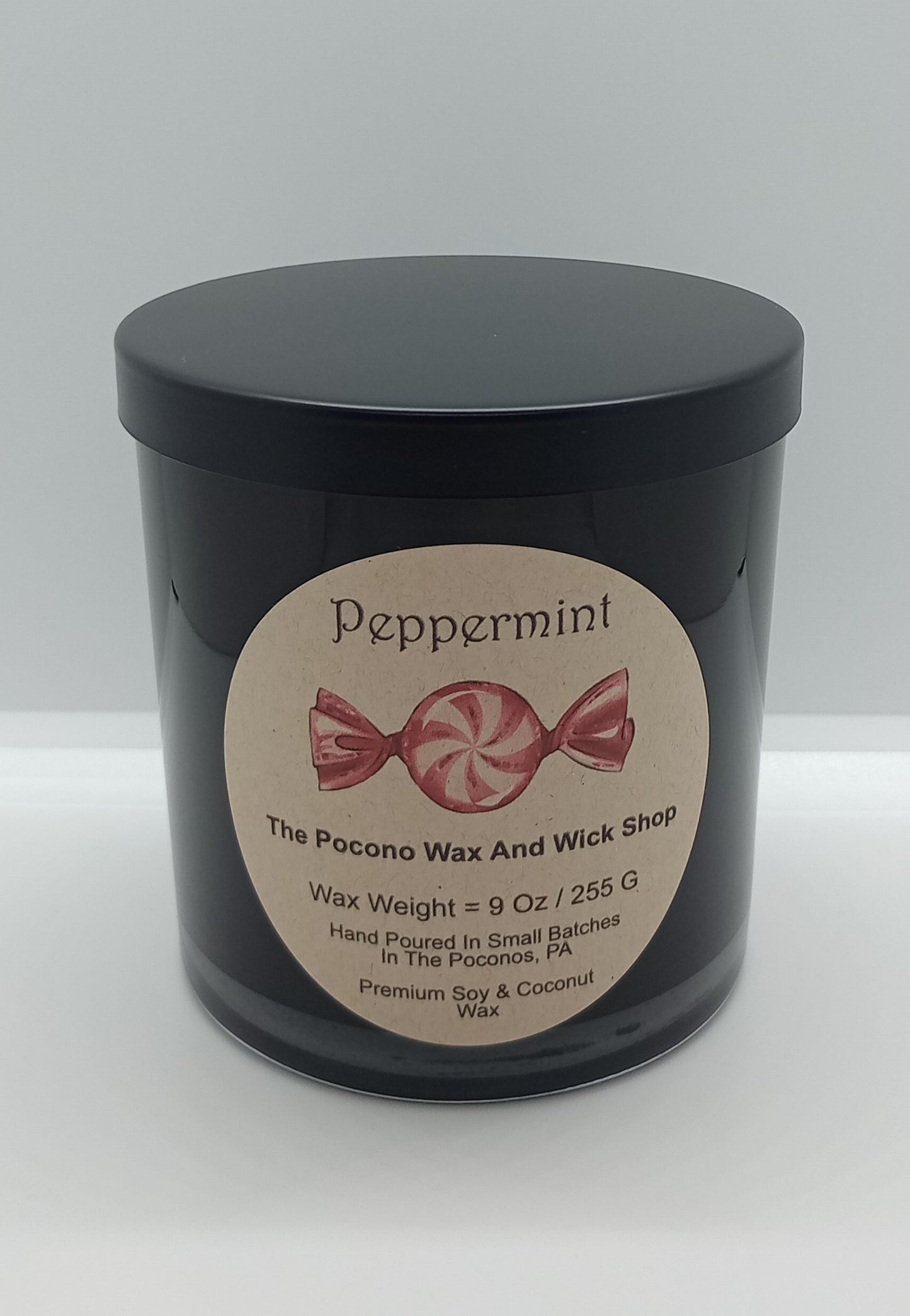 9 Oz Peppermint Soy/Coconut Candle