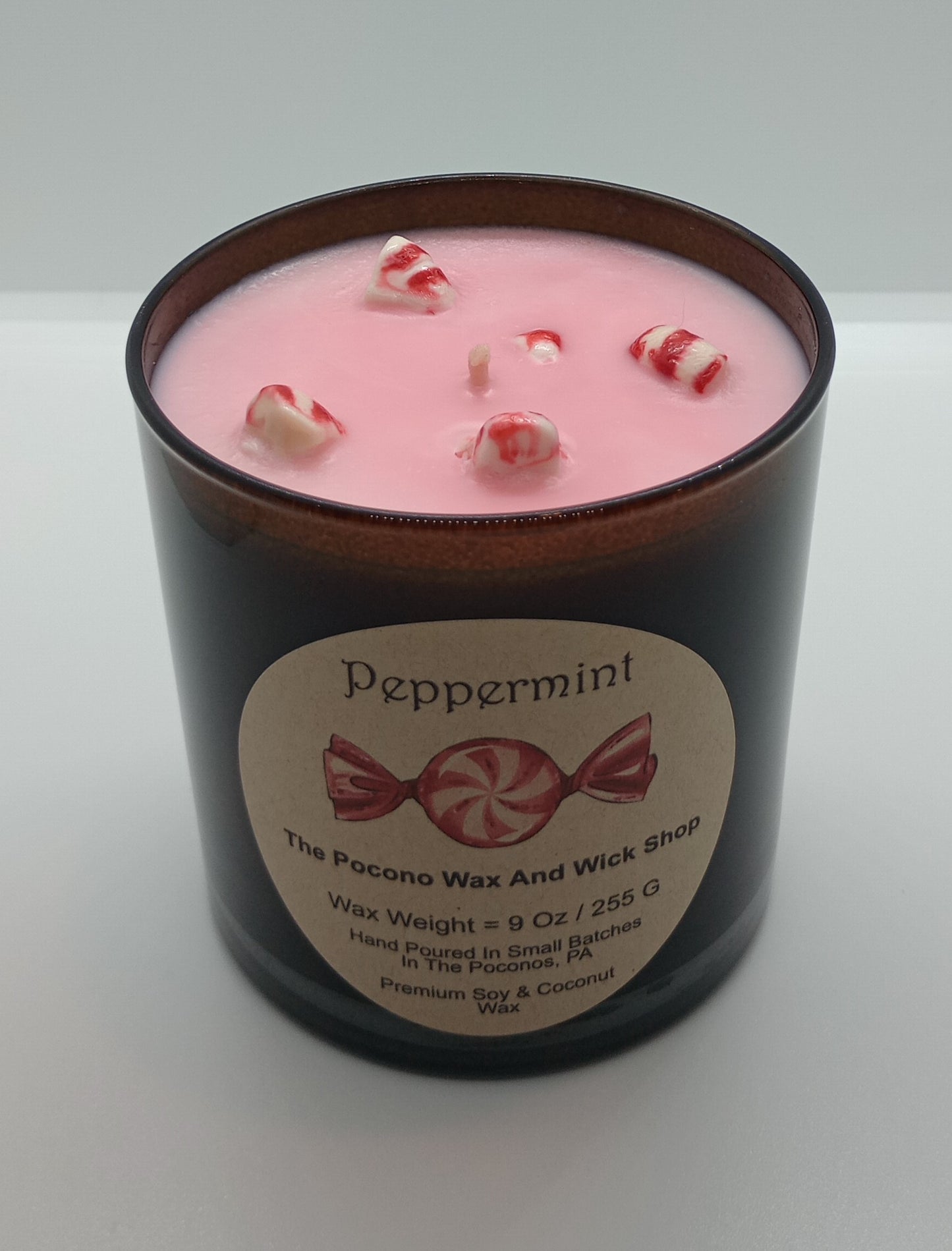 9 Oz Peppermint Soy/Coconut Candle