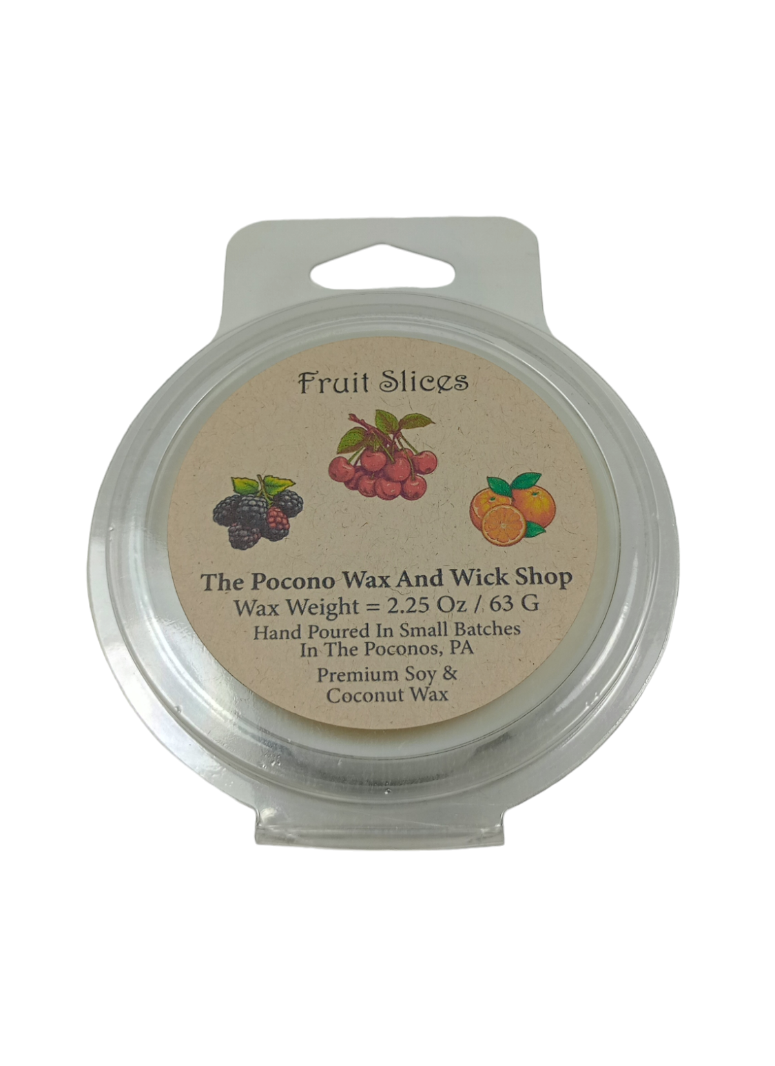 2.25 Oz Fruit Slices Soy/Coconut Wax Melt