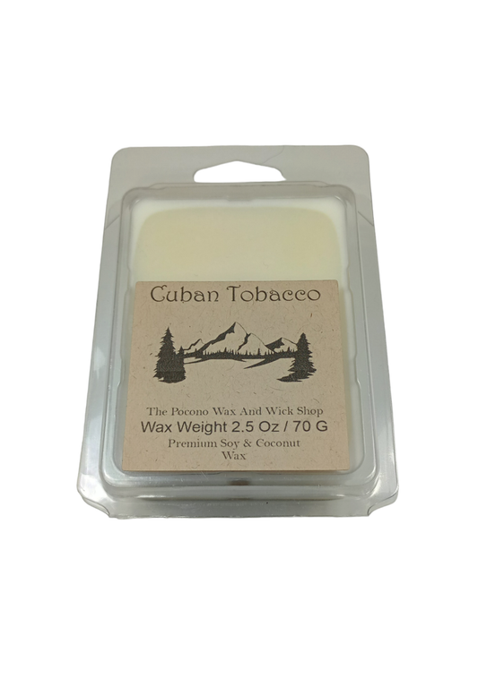 2.50 Oz Cuban Tobacco Soy/Coconut Wax Melt