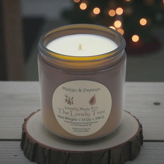 Mango, Papaya Scented, Soy Candle, Wax Melts, Soy, Gift, Christmas