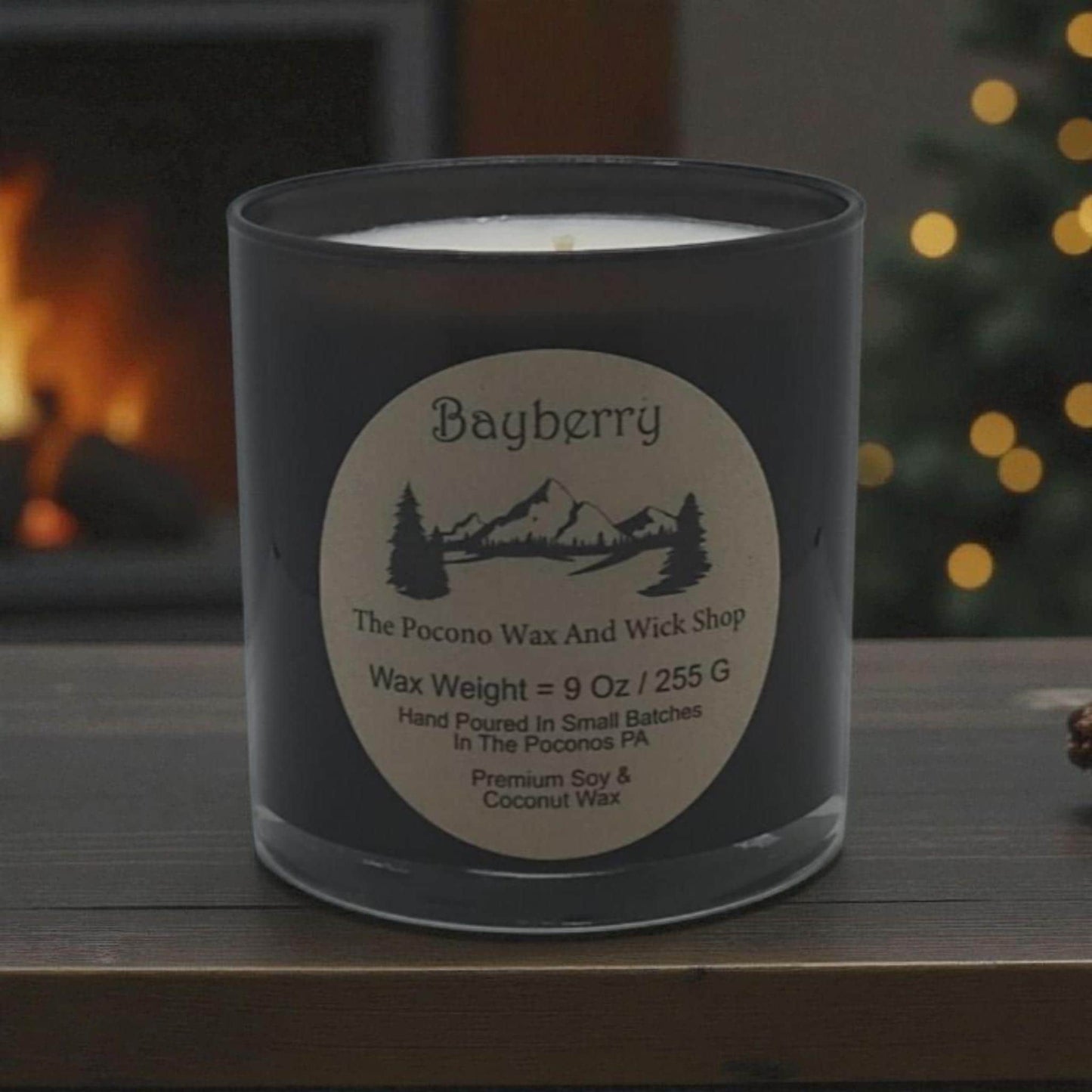 Bayberry, Scented Candle, Soy, Coconut, 9 Oz, Handmade, Christmas Gift