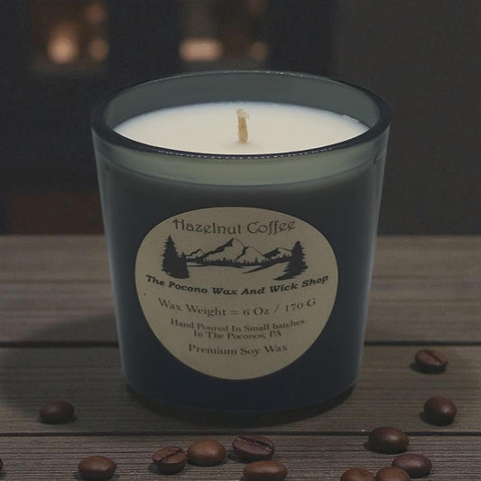 Hazelnut Coffee Scented Candle, Soy, Wax Melts, Container Candles, Home And Living
