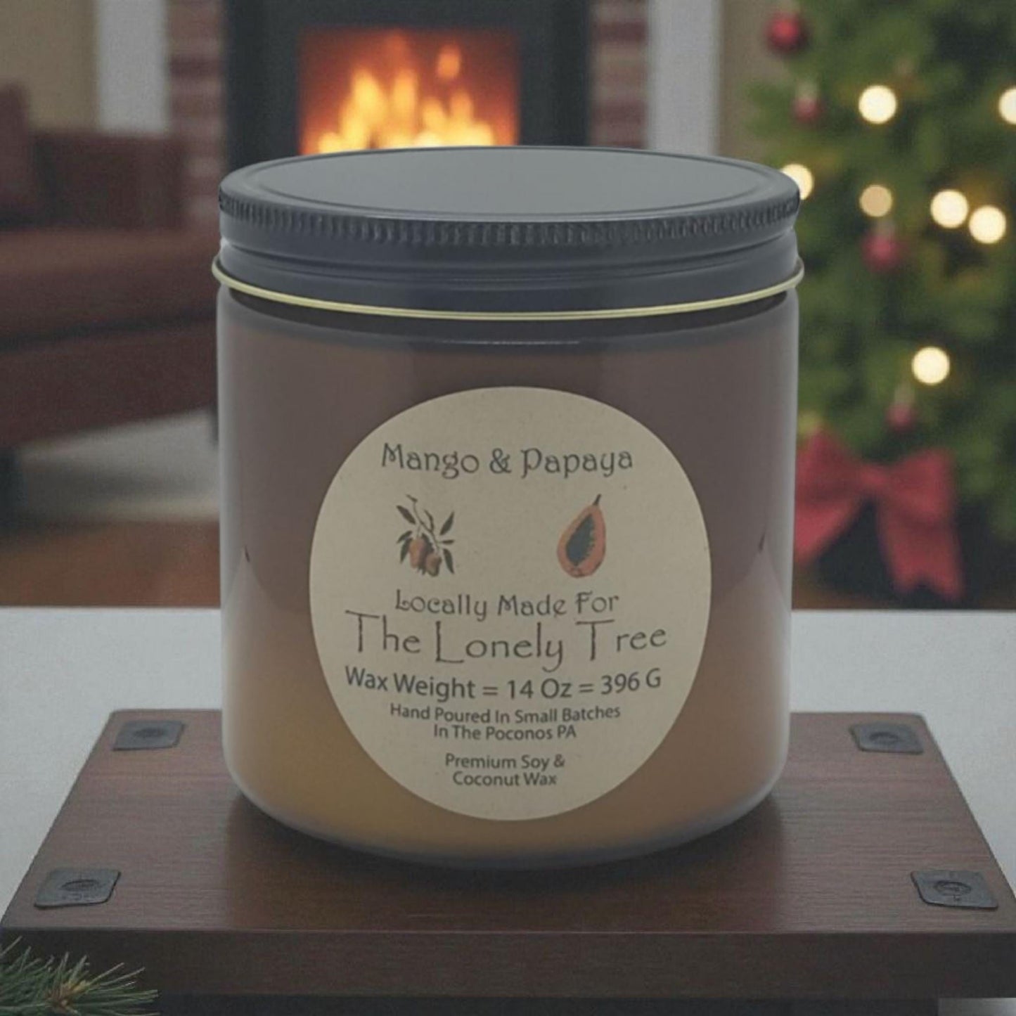 Mango, Papaya Scented, Soy Candle, Wax Melts, Soy, Gift, Christmas