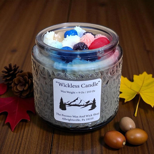 Mixed Fruit Scented Wickless Soy Candle, Coconut Wax, 9 Oz