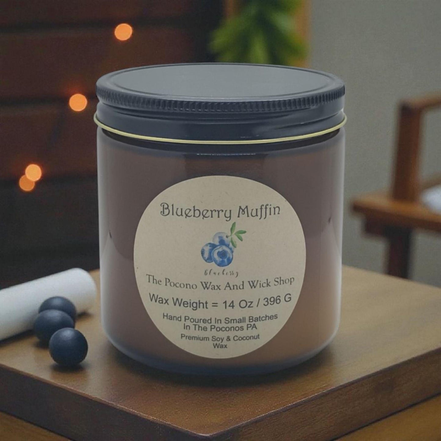 Blueberry Muffin, Scented, Soy Candle, Wax Melts, Soy Christmas Gift